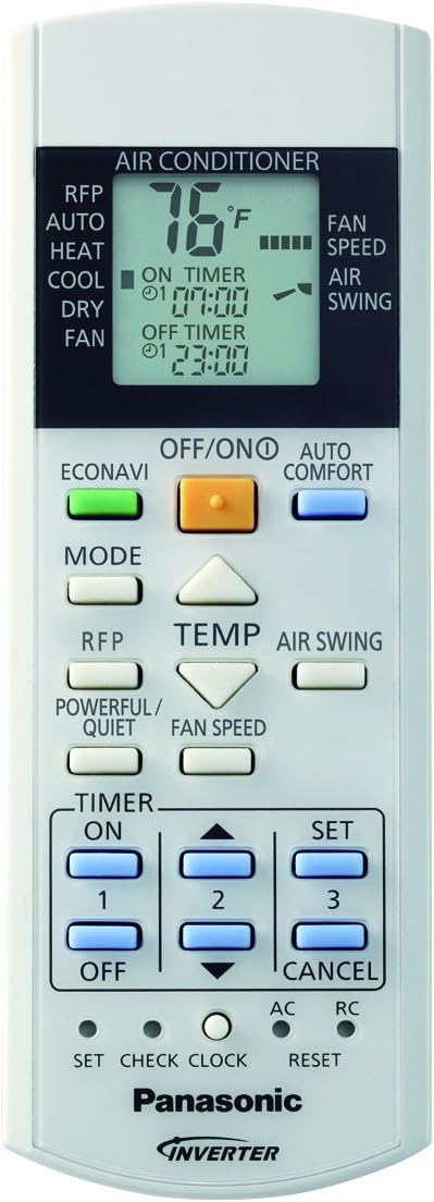 Panasonic Exterios XE 9,000 BTU Ductless Mini Split Air Conditioning and Heating System, Indoor and Outdoor Set with Wireless Remote (208/230V)