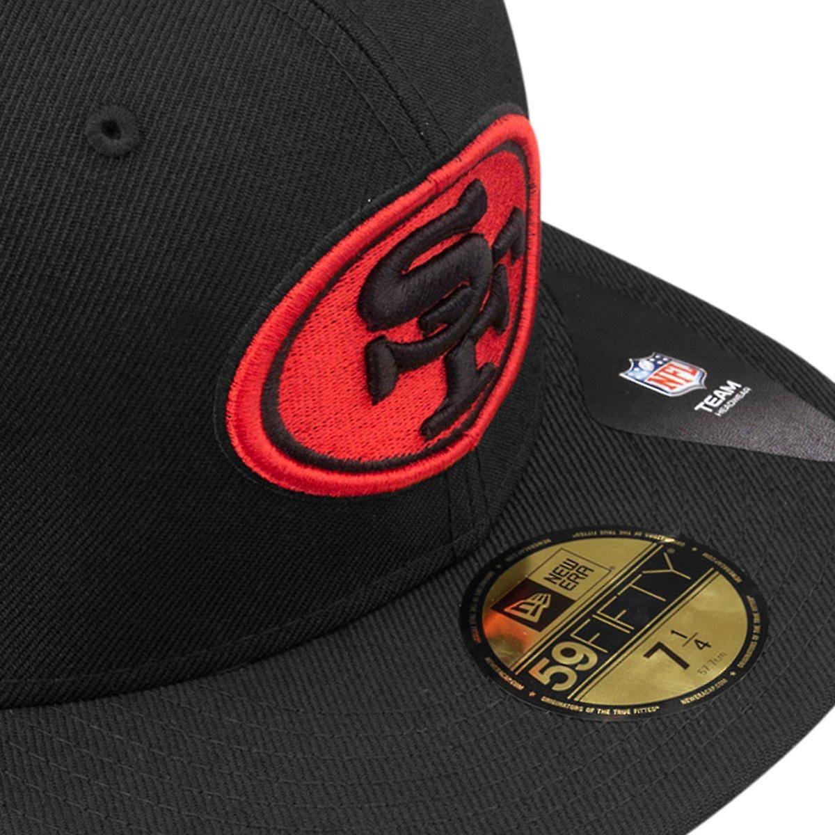 Exclusive New Era 59FIFTY San Francisco 49ers Fitted Hat - Black, Red Black/Red / 7 5/8