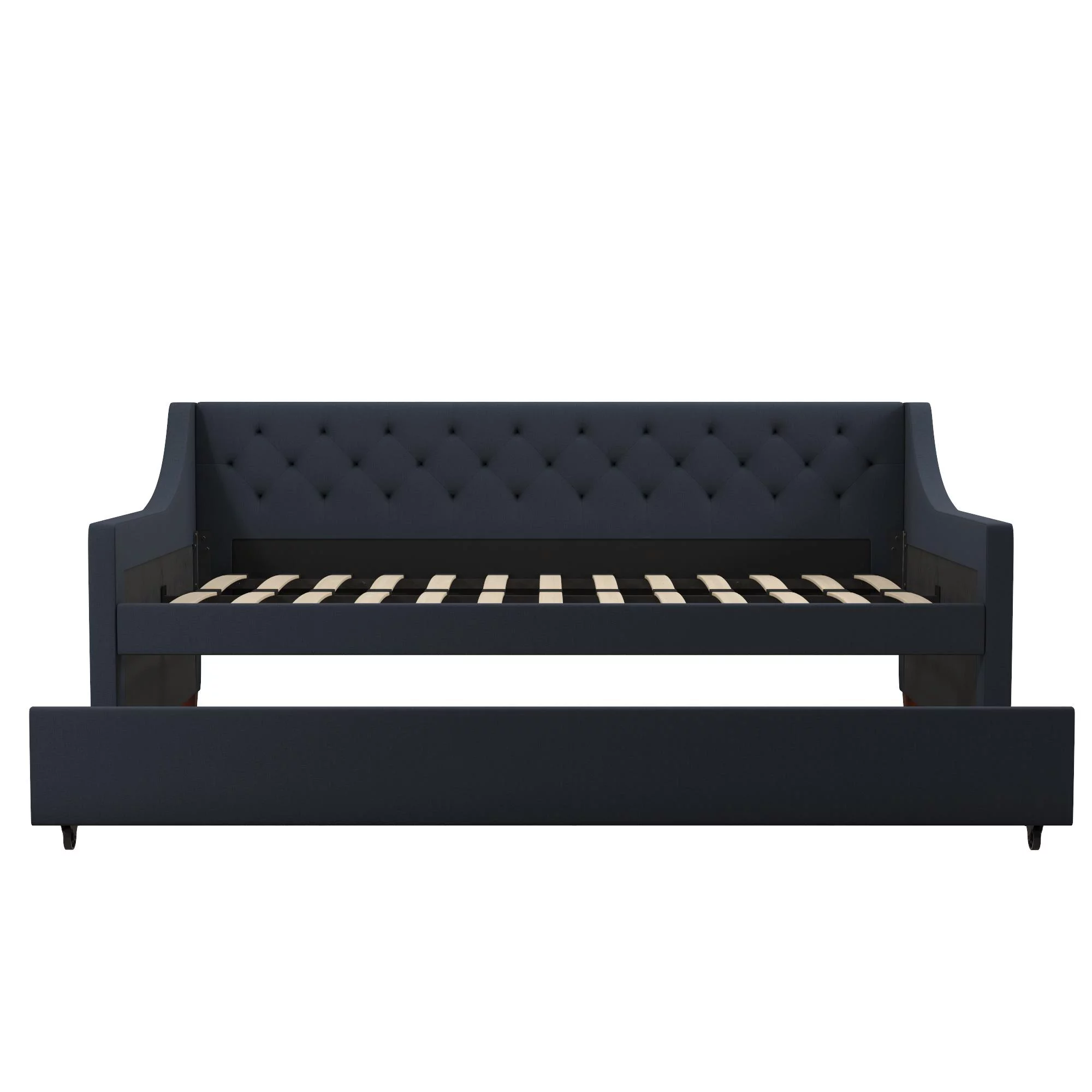 Novogratz Her Majesty Daybed and Trundle, Blue Linen
