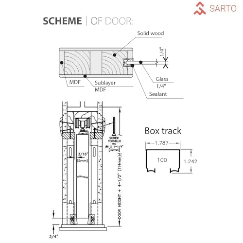 Sliding French Double Pocket Doors 36 x 80 inches | Veregio 7412 White Silk with Frosted Glass | Kit Trims Rail Hardware | Solid Wood Interior Bedroom Sturdy Doors
