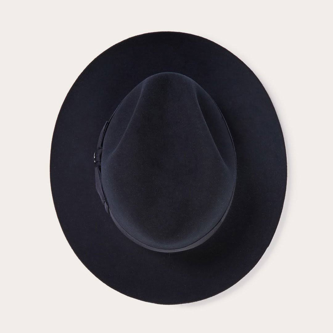 Stetson Temple - Fedora Hat TFTMPL Navy - 7 5/8 Fur Felt