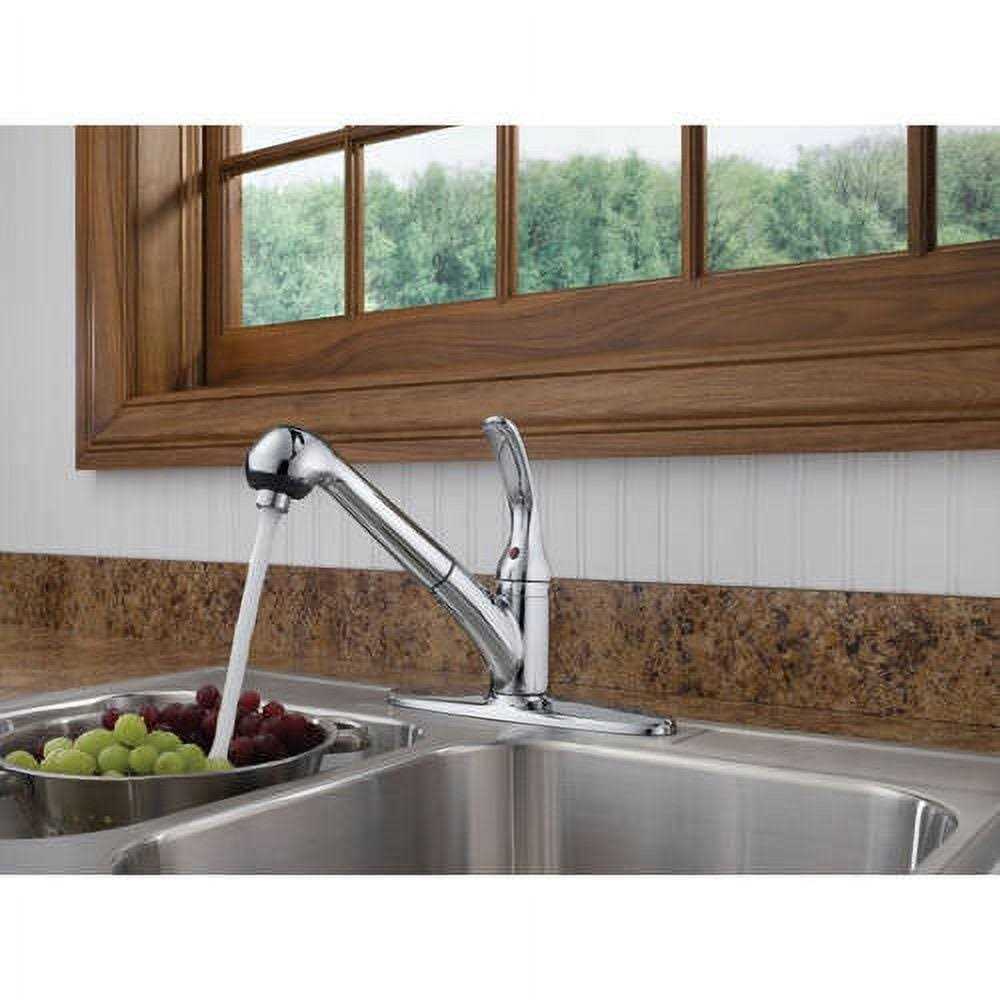 Delta Foundations Single Handle Pull-Out Kitchen Faucet B4310LF - Shop Hardware Tools Online Store