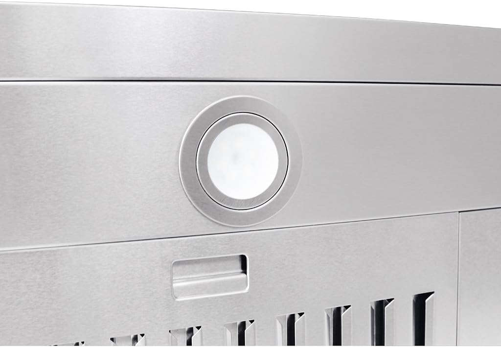 PROLINE 36-Inch Under Cabinet Range Hood, Ducted, 600 CFM, Stainless Steel, LED Lights, ULTRA-QUIET Blower Motor, 4 Speed, 3-Year Warranty, PLJW 185.36