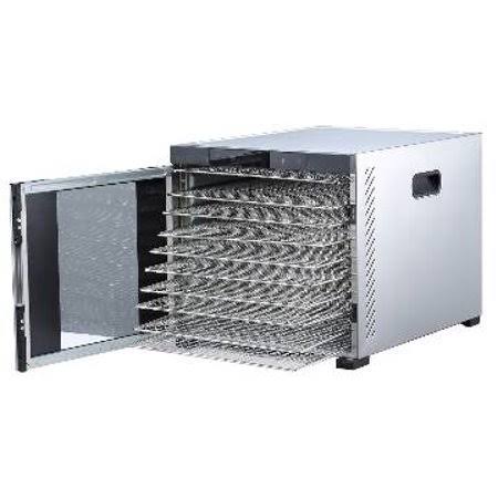 Samson Silent 10 Tray All Stainless Steel Dehydrator - Digital Controls - Glass Door