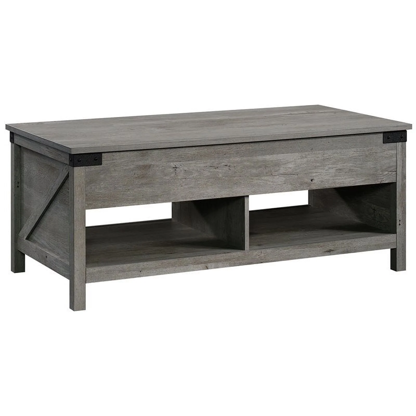 Home Square 3 Piece Set with 3-Shelf Bookcase L-Shape Computer Desk Coffee Table