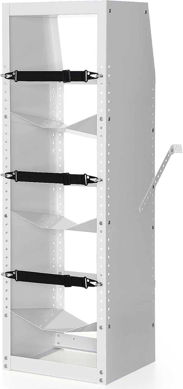 VEVOR Refrigerant Tank Rack, with 3 x 30-50lb Bottle Tanks, Cylinder Tank Rack 14.64x13.97x46.06 in, Refrigerant Cylinder Rack Gas Cylinder Racks and Holders for Freon, Gases, Oxygen, Nitrogen