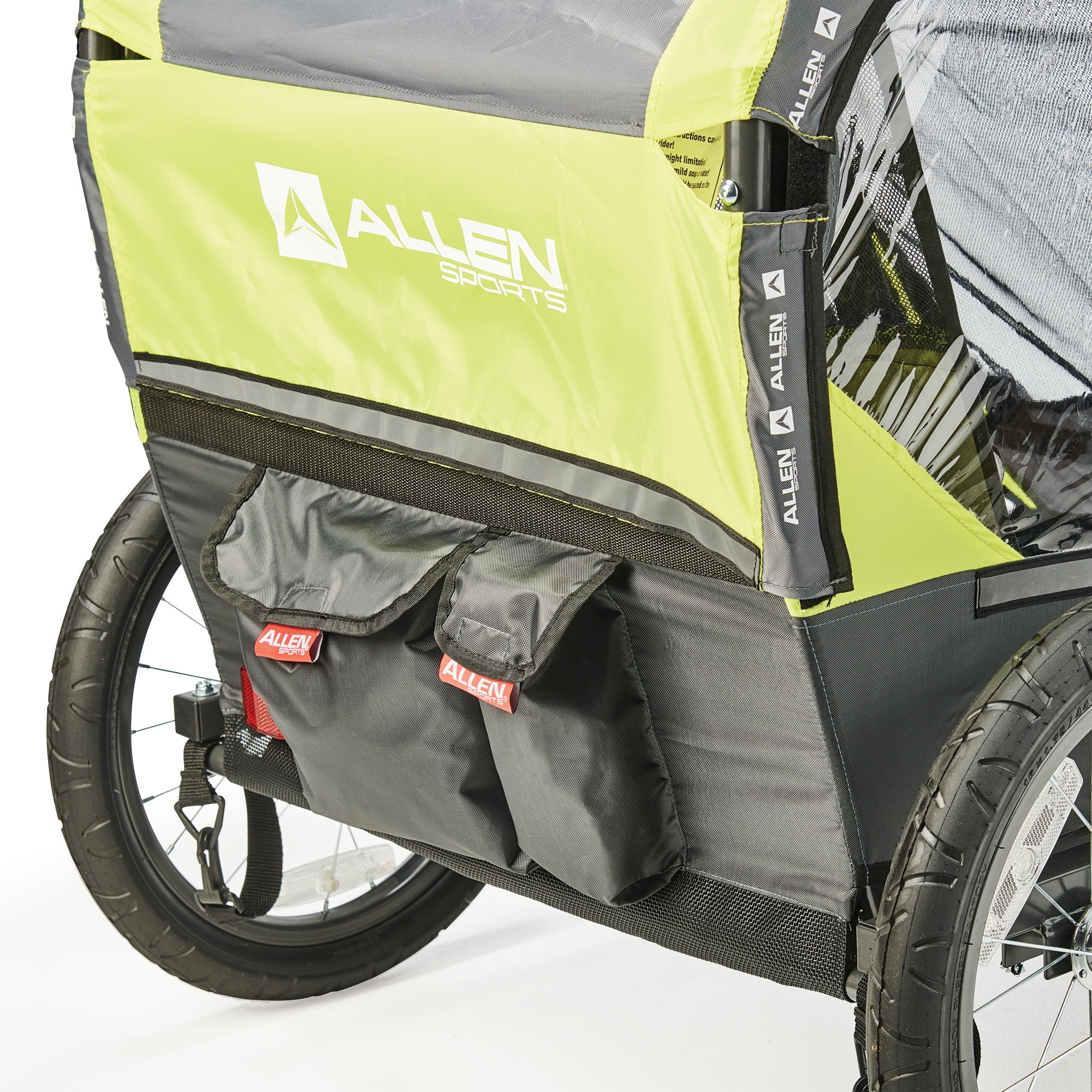 Allen Sports 2-Child Bicycle Trailer and Stroller, model AS2