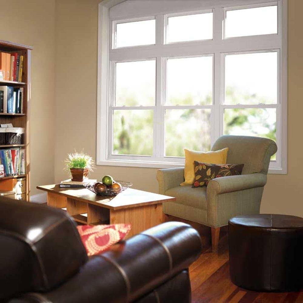 American Craftsman 33.75 in. x 65.25 in. 70 Series Double Hung Buck Pro Vinyl Window - White 3466786