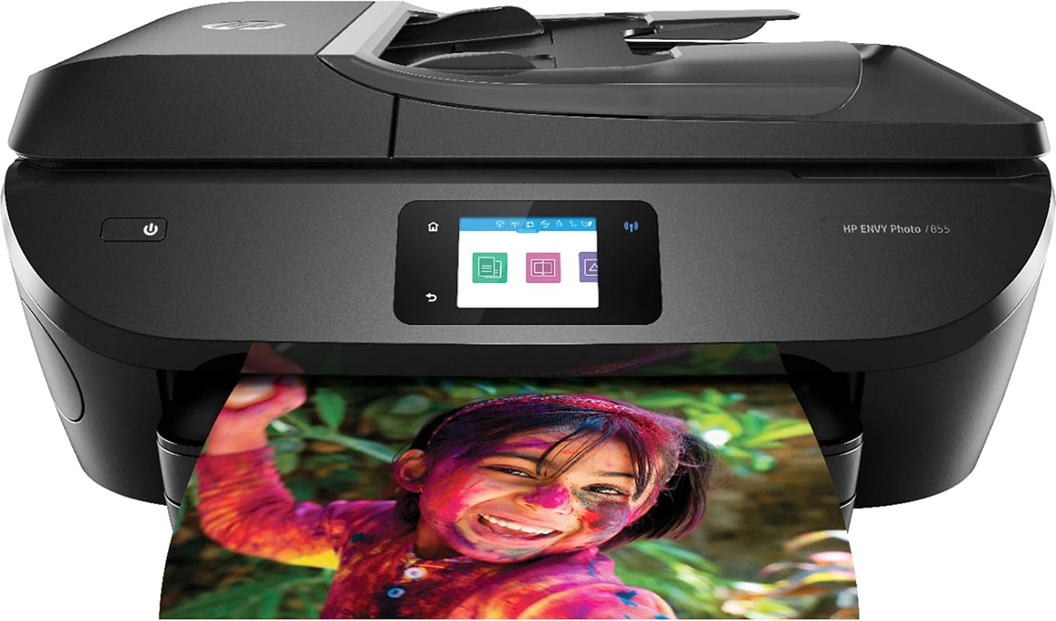 HP Envy 78 55 Wireless All-in-One Color Inkjet Photo Printer, Black - Print Copy Scan Fax - 2.65 Touchscreen CGD, 15 ppm, 4800 x 1200 dpi, Auto 2-Sided Printing, 35-Page ADF, 8.5 x 14, Ethernet