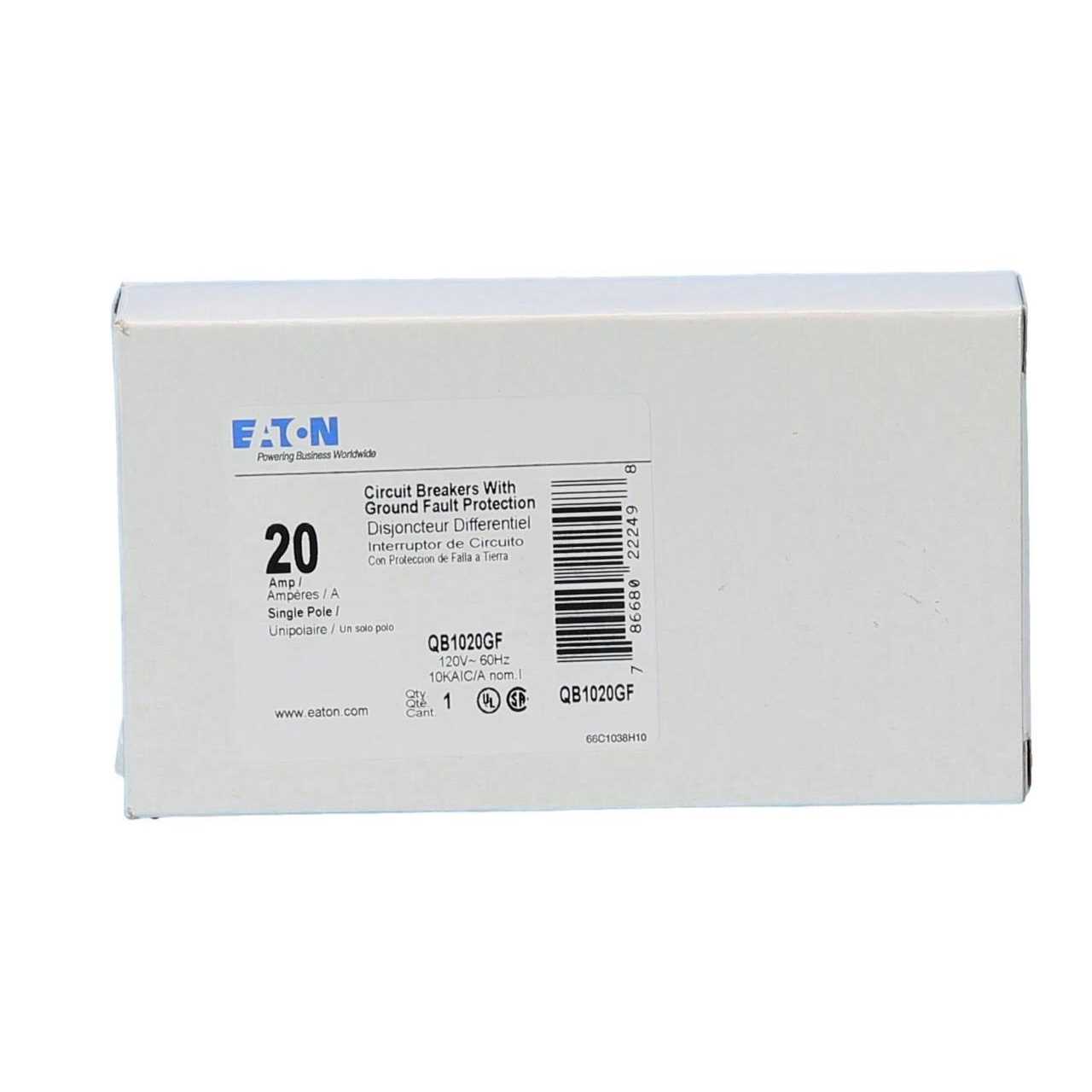Eaton QB1020GF Bolt-On GFCI - Shop Hardware Tools Online Store