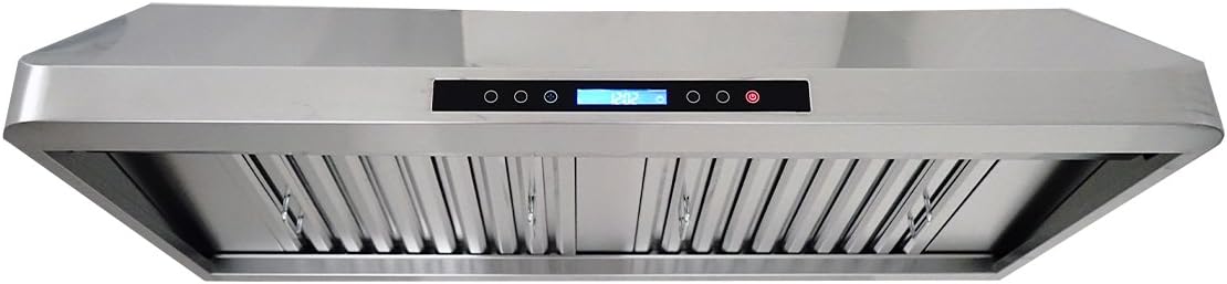 36 Inch Under Cabinet Wall Mount Range Hood 900 CFM Stainless Steel Baffle Filters Proline PLJW 113