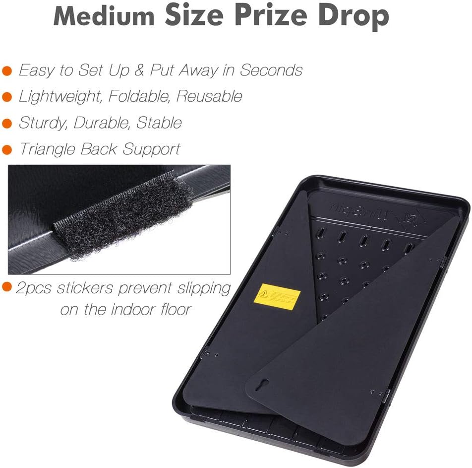 WinSpin 30 Prize Drop Plinko Board Disk Drop Game Customizable 6 Slots with 10 Pucks for Carnival Tradeshow Party