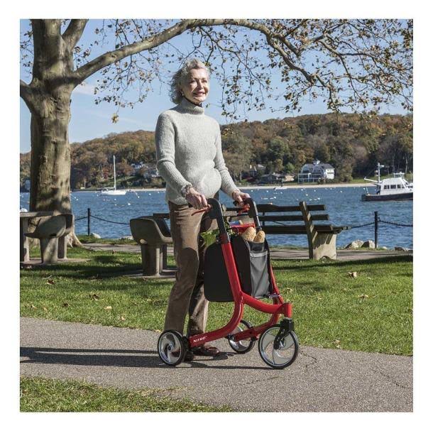 Drive Medical Nitro Euro Style 3-Wheel Rollator Rolling Walker