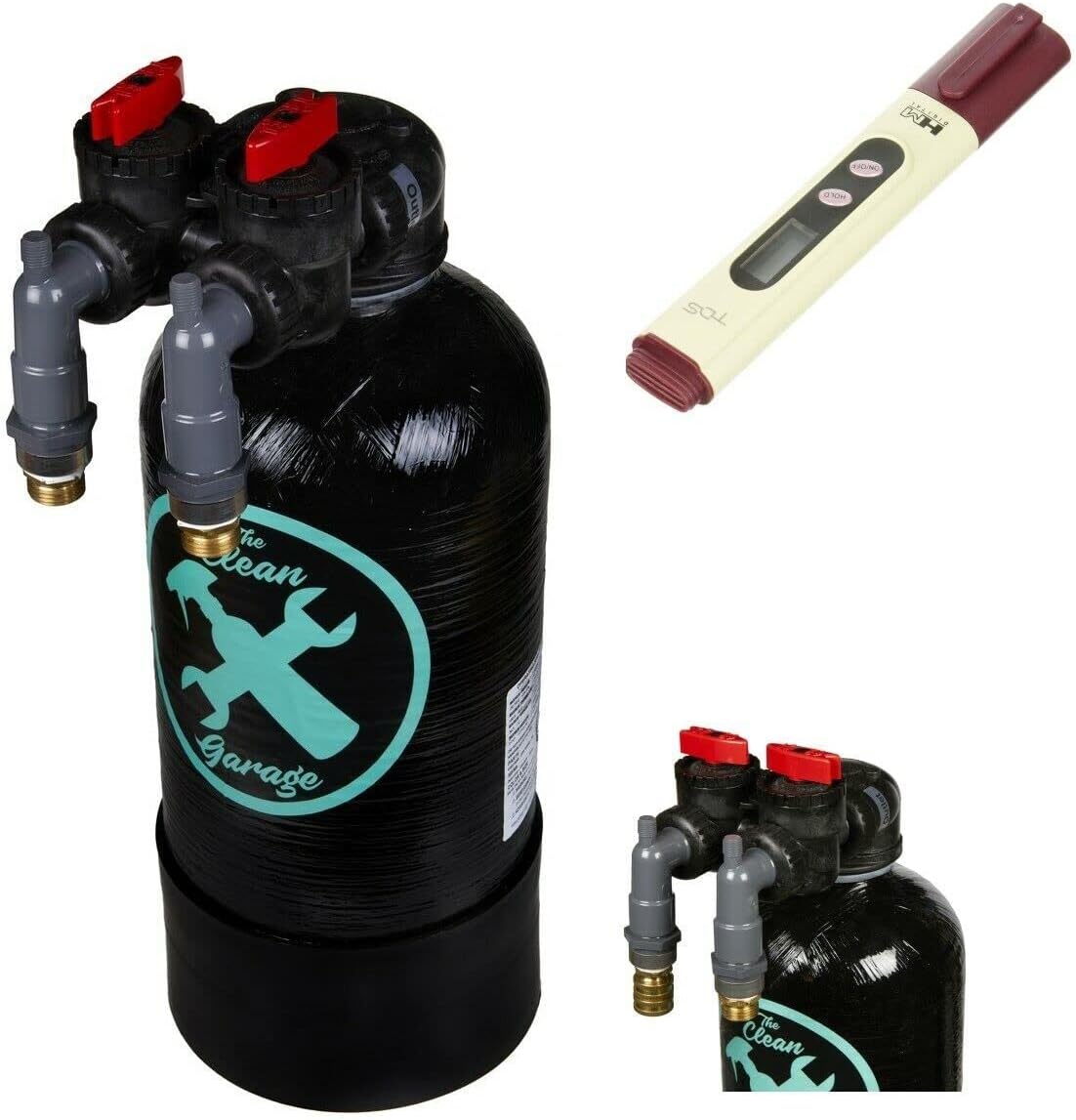 Clean Garage The Spot Free Car Wash System 50 | Deionized Water DI Rinse | Bypass Head and TDS Meter Included