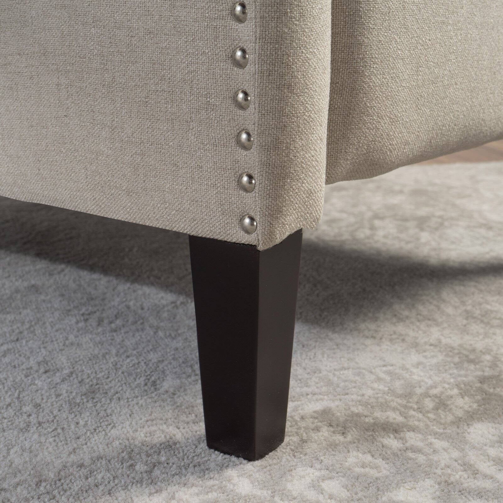 Westeros Traditional Wingback Fabric Recliner Chair