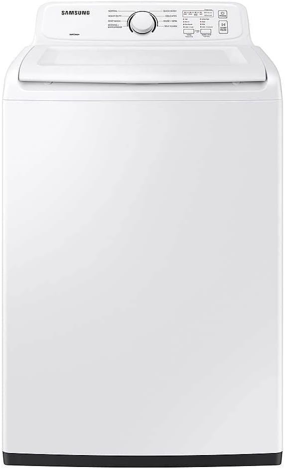 Samsung 4.1 Cu. Ft. White Top Load Washer with Soft-Close Lid and 8 Washing Cycles