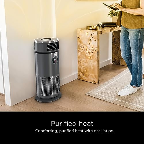 Shark 3 in 1 Air Purifiers for Home, Bedroom, or Office with HEPA Filter, Small Space Heater and Fan Combo, Covers up to 500 Sq Ft, Clean Sense Technology