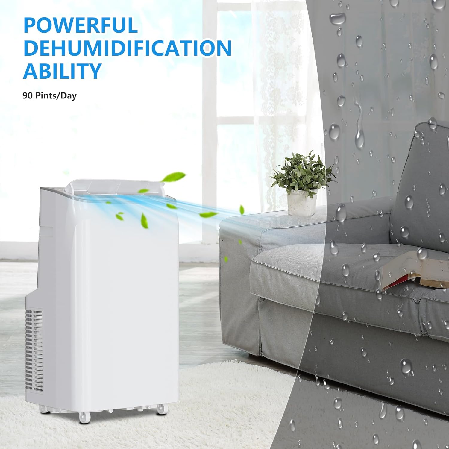 Portable Air Conditioner14000BTU(ASHRAE),Remote Control AC Unit with Dehumidifier And Fan,Room Portable AC for Cooling Up to 700 Sq.Ft,24H Timer,Sleep Mode,Window Kits Included-Style C