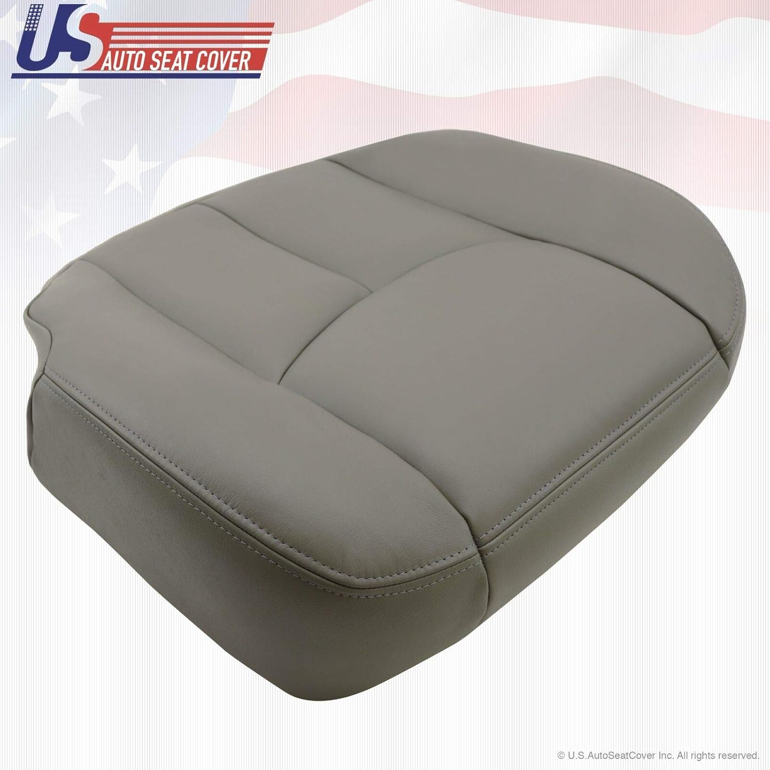 2003 2004 2005 2006 Chevy Tahoe Suburban Driver Bottom Leather Seat Cover Gray
