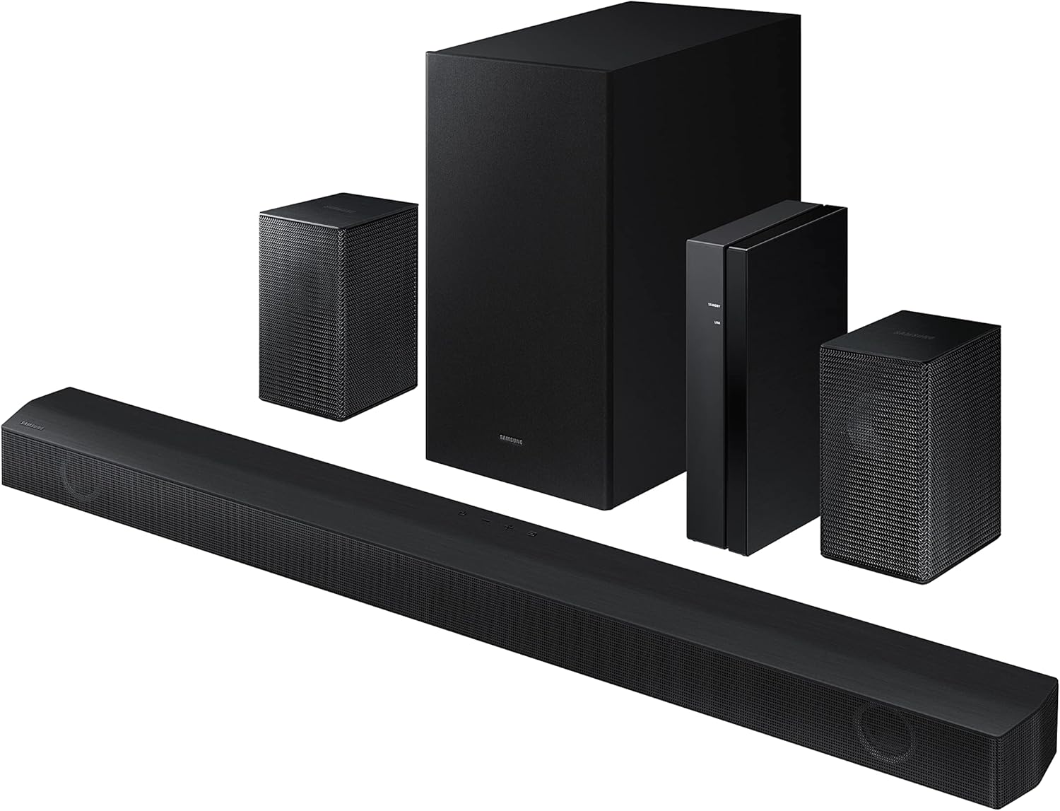 SAMSUNG HW-B57C B-Series 4.1ch Soundbar w/Dolby Audio/DTS Virtual X, Game Mode, Wireless Bluetooth TV Connection, Rear Speaker Kit & Subwoofer Included