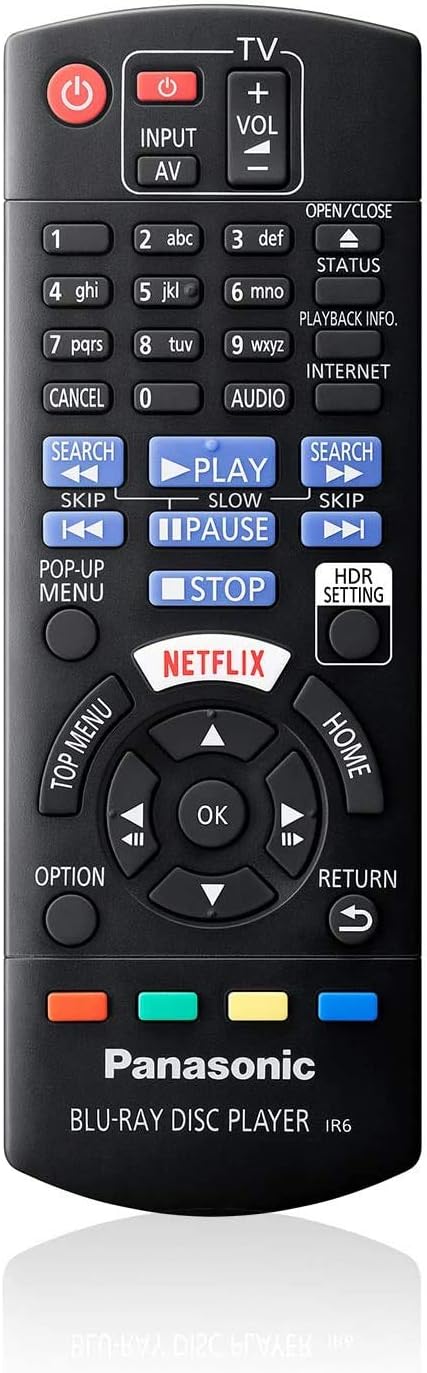PANASONIC UB420P 4K UltraHD HDMI Multi System Blu Ray Disc DVD Player A B C Region 1 2 3 4 5 6 DVD - 6 Feet HDMI Cable