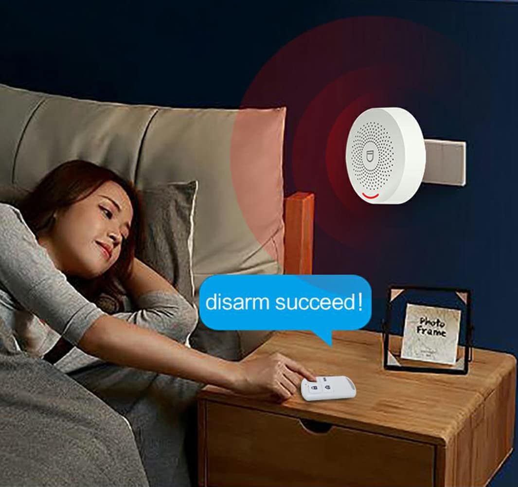 Wireless WiFi Smart Home Security DIY Alarm System DIY Home Wi-Fi Alarm Kit with Motion Detector,Notifications with app,Door/Window Sensor, Siren,Compatible with Alexa,NO Monthly Fees (LW-150)