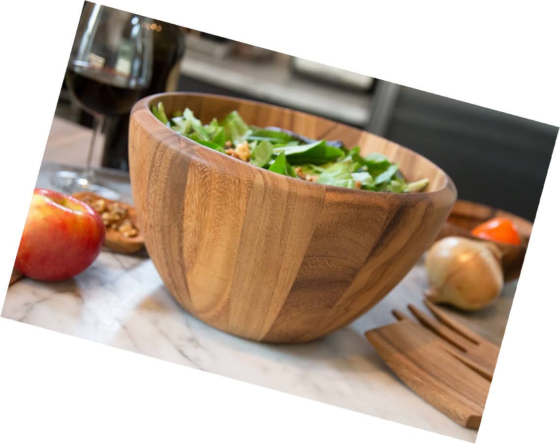 Ironwood Gourmet Extra Large Acacia Wood Bowl
