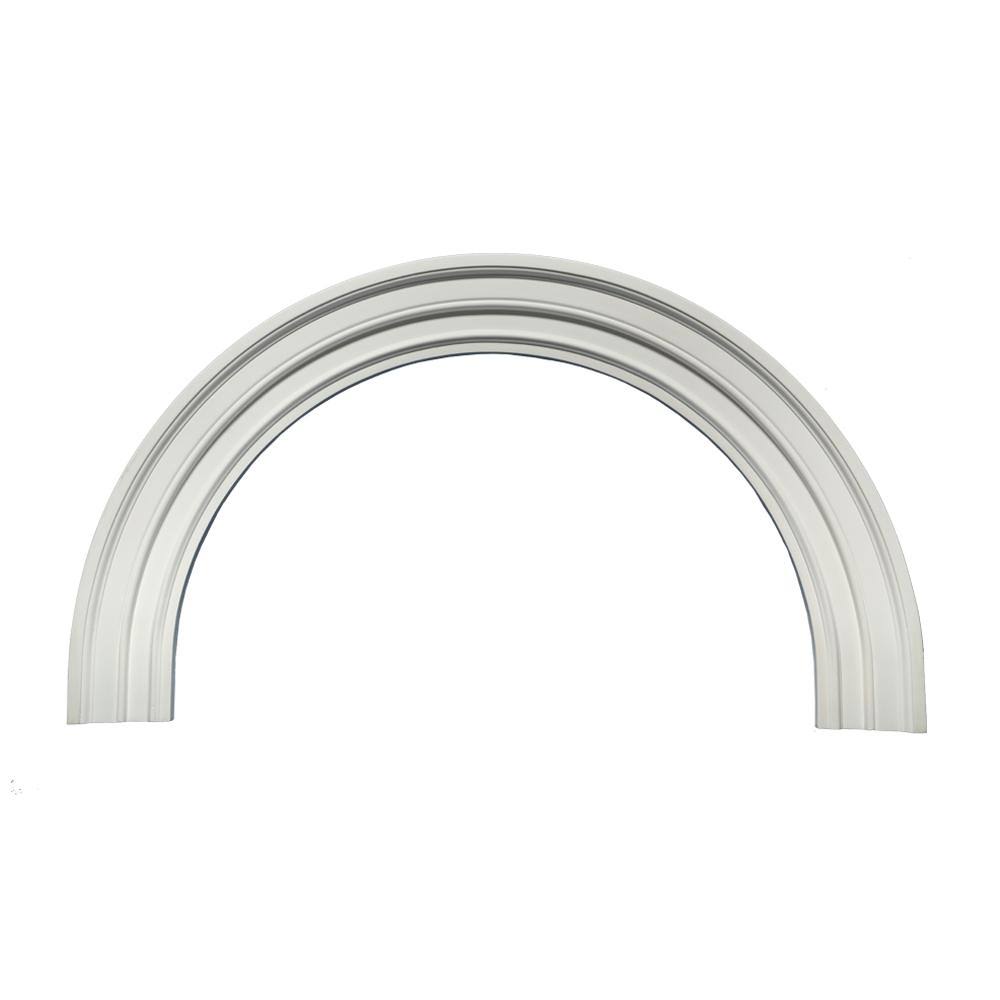 Fypon Polyurethane Half Round Arch Trim, 36x22