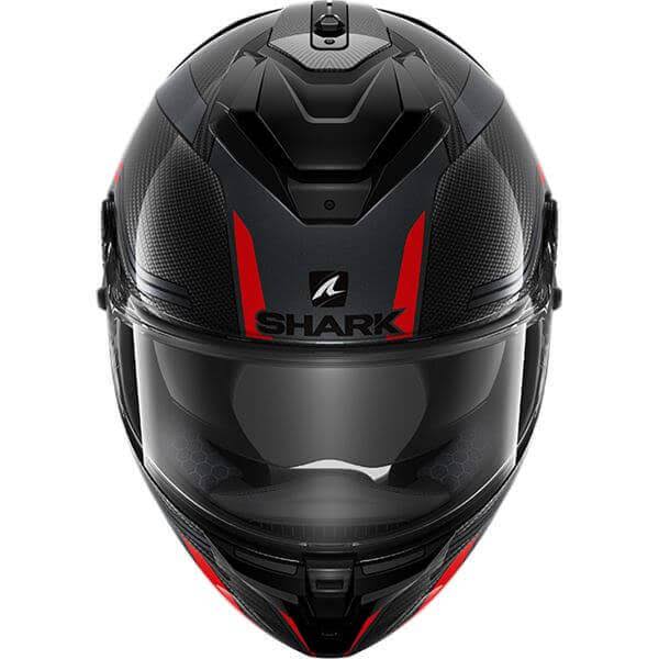 Shark Spartan GT Carbon Tracker Helmet, black-white-orange, Size Xs