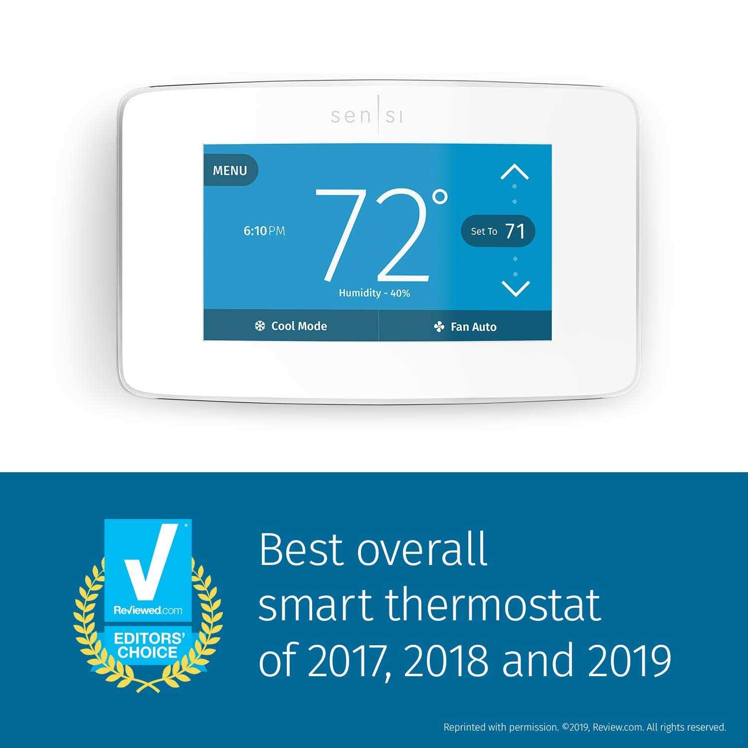 Emerson Sensi Touch Smart Programmable Wi-Fi Thermostat - Shop Hardware Tools Online Store