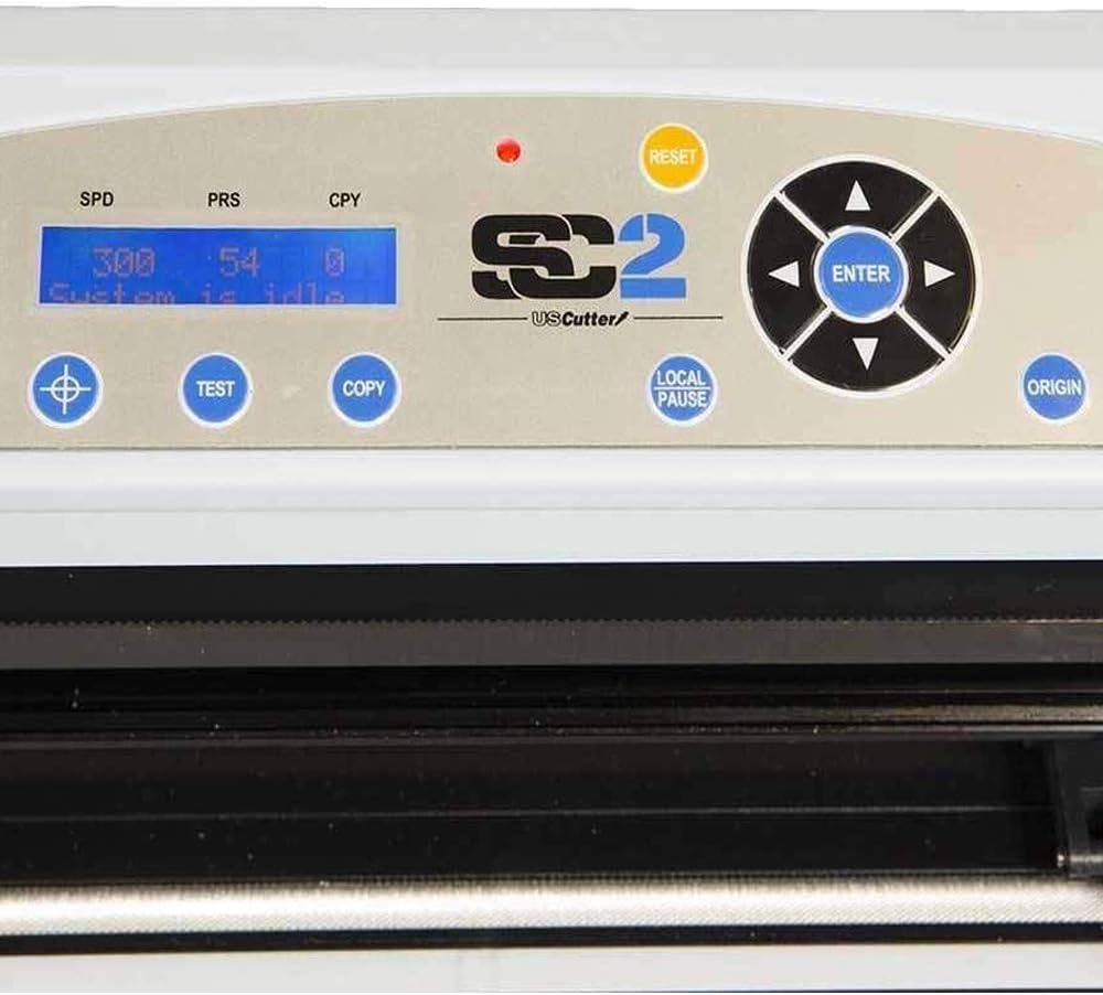USCutter 34" SC2 Vinyl Cutter Sign Shop Starter Kit w/Basket, Vinyl Tape Tools