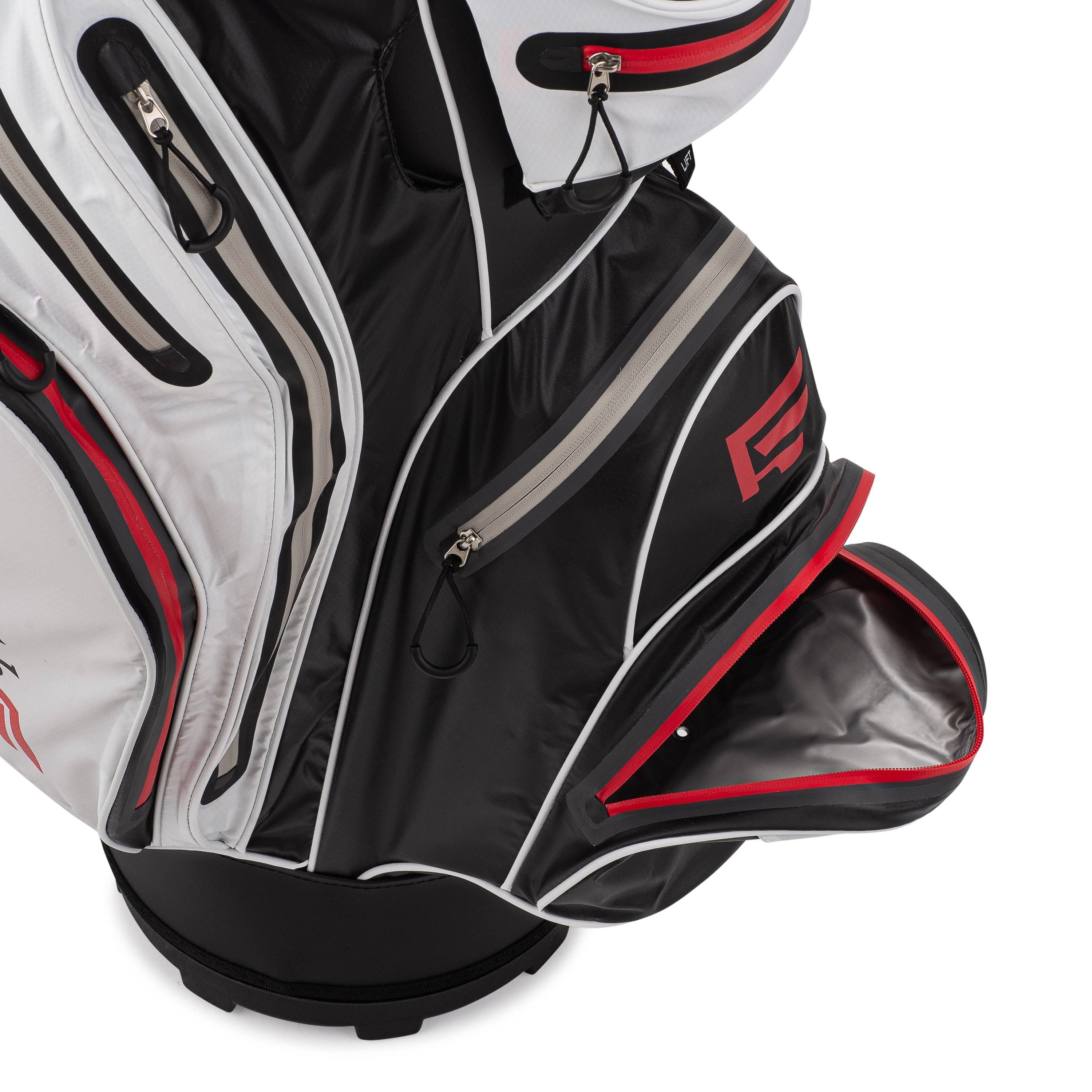 Founders Club Waterproof Premium Cart Bag 14 Way Organizer Divider Top White