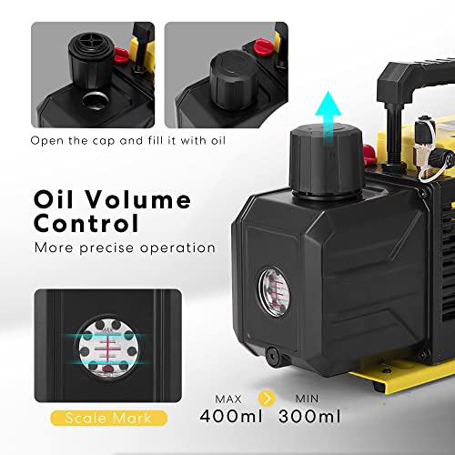SPECSTAR HVAC Air Vacuum Pump for R12 R22 R134a R410a Systems…