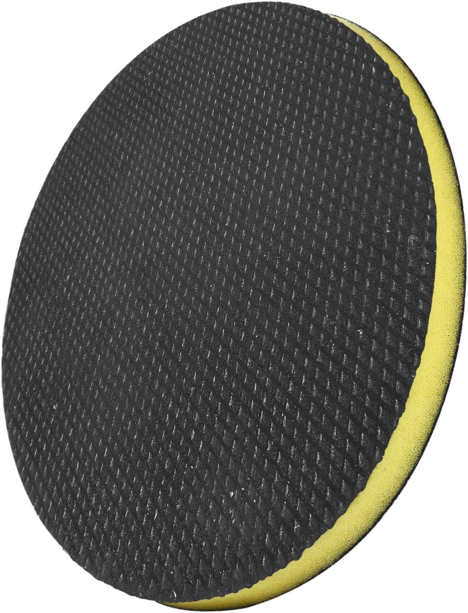 VOSAREA 6" Clay Pad for Polisher,DA Polisher Pad,Pneumatic Clay Bar Pad for Polisher Clay Disc Foam Pad or Car Detailing Novel Detailing Tool Detailing Kit (Black)