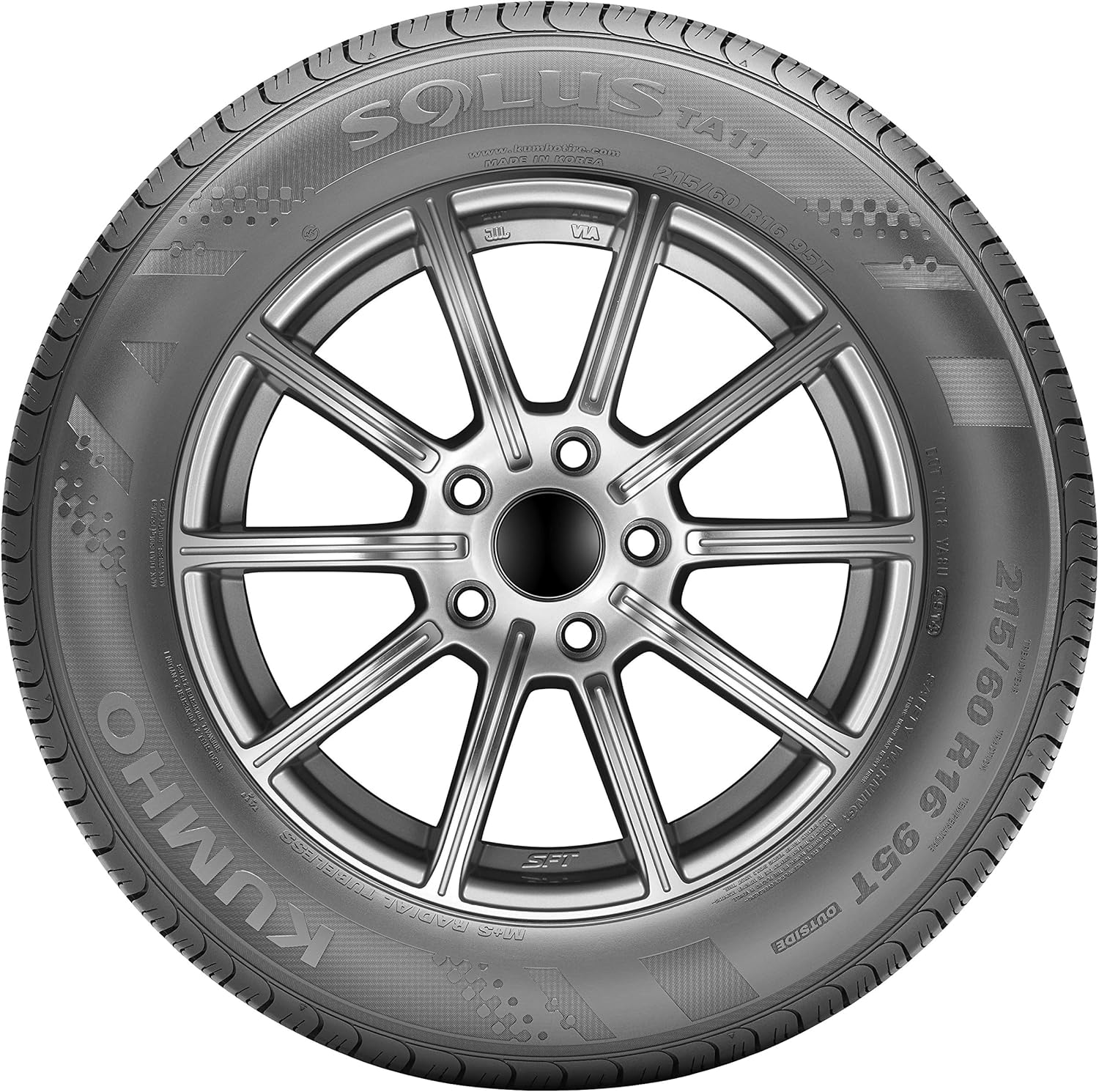 Kumho Solus TA11 All-Season Tire - 195/70R14 91T