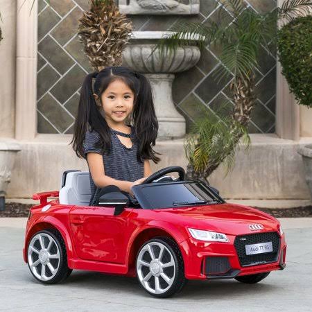 Best Choice Products 6V Kids Licensed Audi TT RS Ride-On Car with Parent Control, 2 Speeds, Suspension, AUX Input - Red
