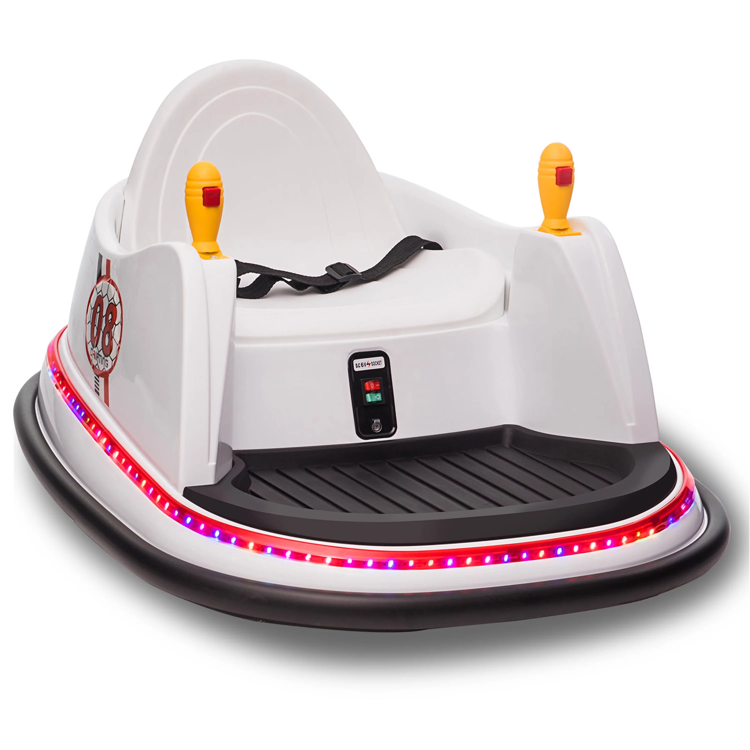 OTTARO 12V Electric Powered Ride on Bumper Car for Girls Boys with Remote Control,360 Spin,Music(Lavender)