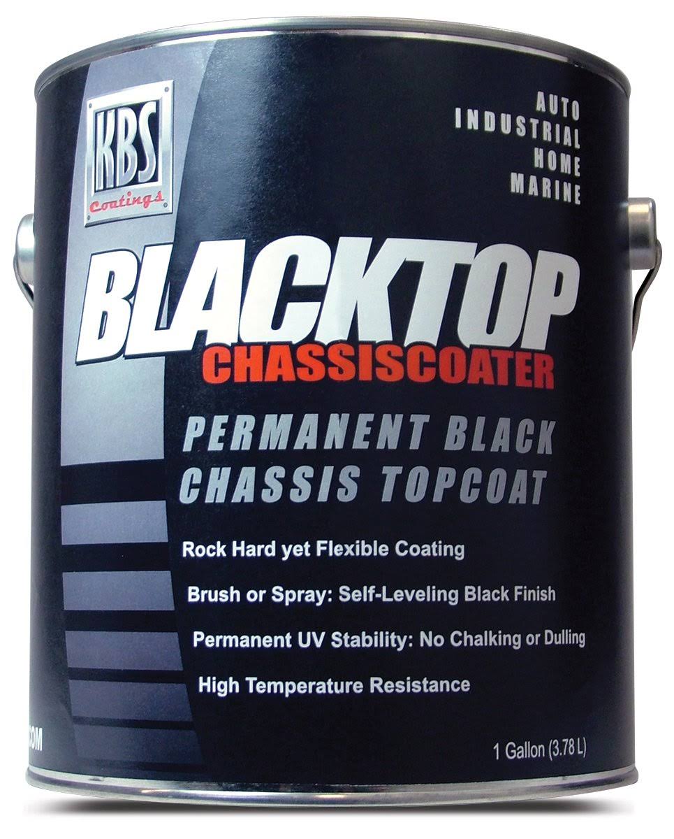 KBS Coatings 8502 OEM Satin Black Blacktop Chassis Paint - 1 Gallon