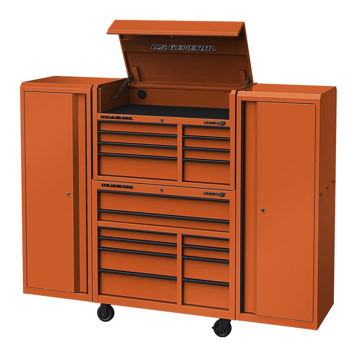U.S. GENERAL 42 in. x 22 in. Top Chest, Series 3, Black