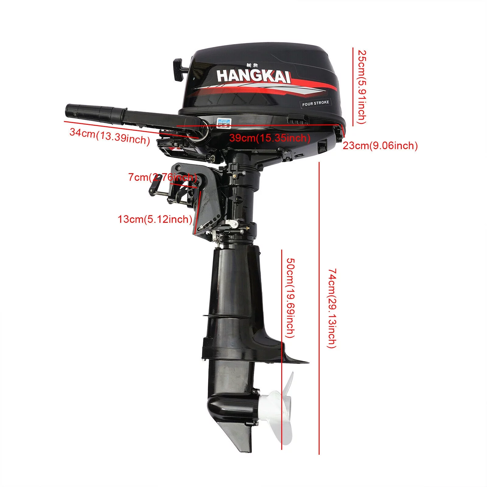 4 stroke 6.5 HP Outboard Motor Engine, 123CC 4800W Gasoline Power Boat Motor Engine with Water Cooling CDI System, Mud Motor Kit, Water Power Equipment for Plate Stern Plate Height of 17 Inches Boat… - Curated Treasures Market