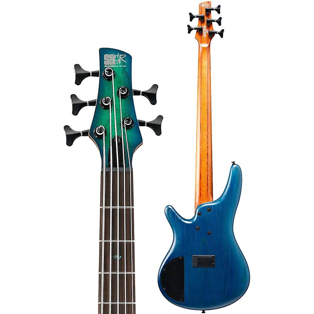 Ibanez SR655 5-String Electric Bass - Surreal Blue Burst
