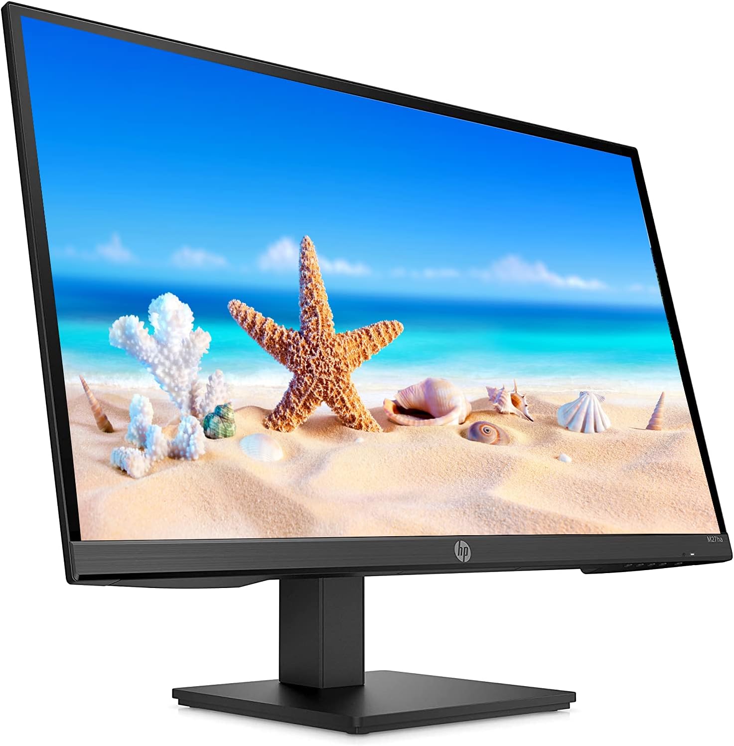 HP M27Ha |Full HD 1920 x 1080| 27 Inch Monitor, HDMI, Display Port & VGA, Response Times 5 ms, Height & Pivot Adjustments, 16.7 Million Colors (Renewed)