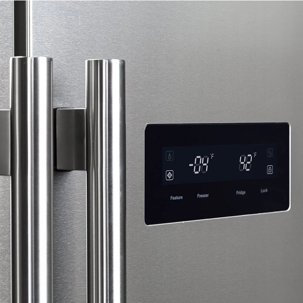 Forno FFRBI180533S 15.6 Cu. Ft. Salerno Stainless Side by Side Refrigerator