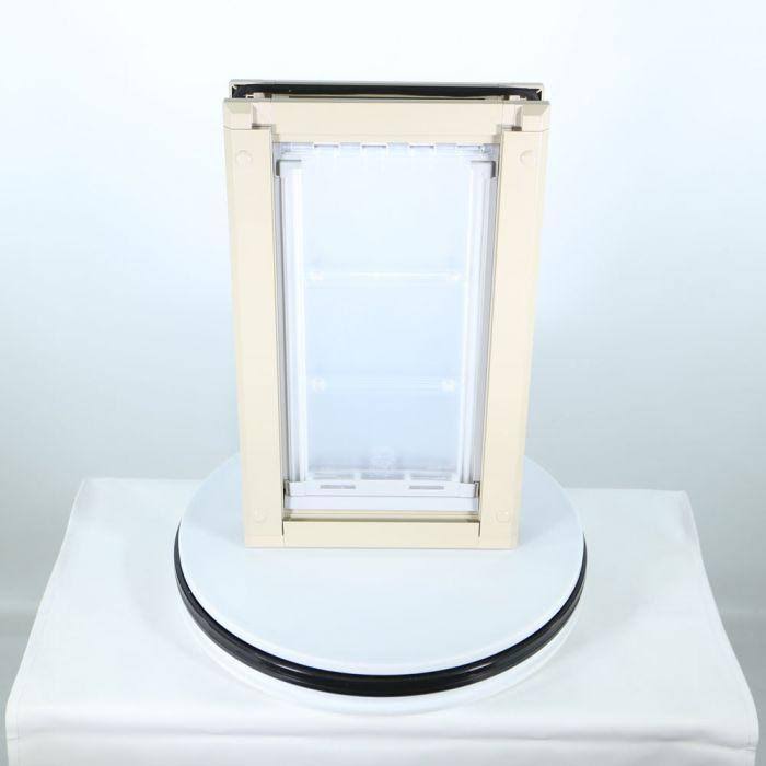 Endura Flap Door Mount Pet Door Medium / Double Flap / Tan