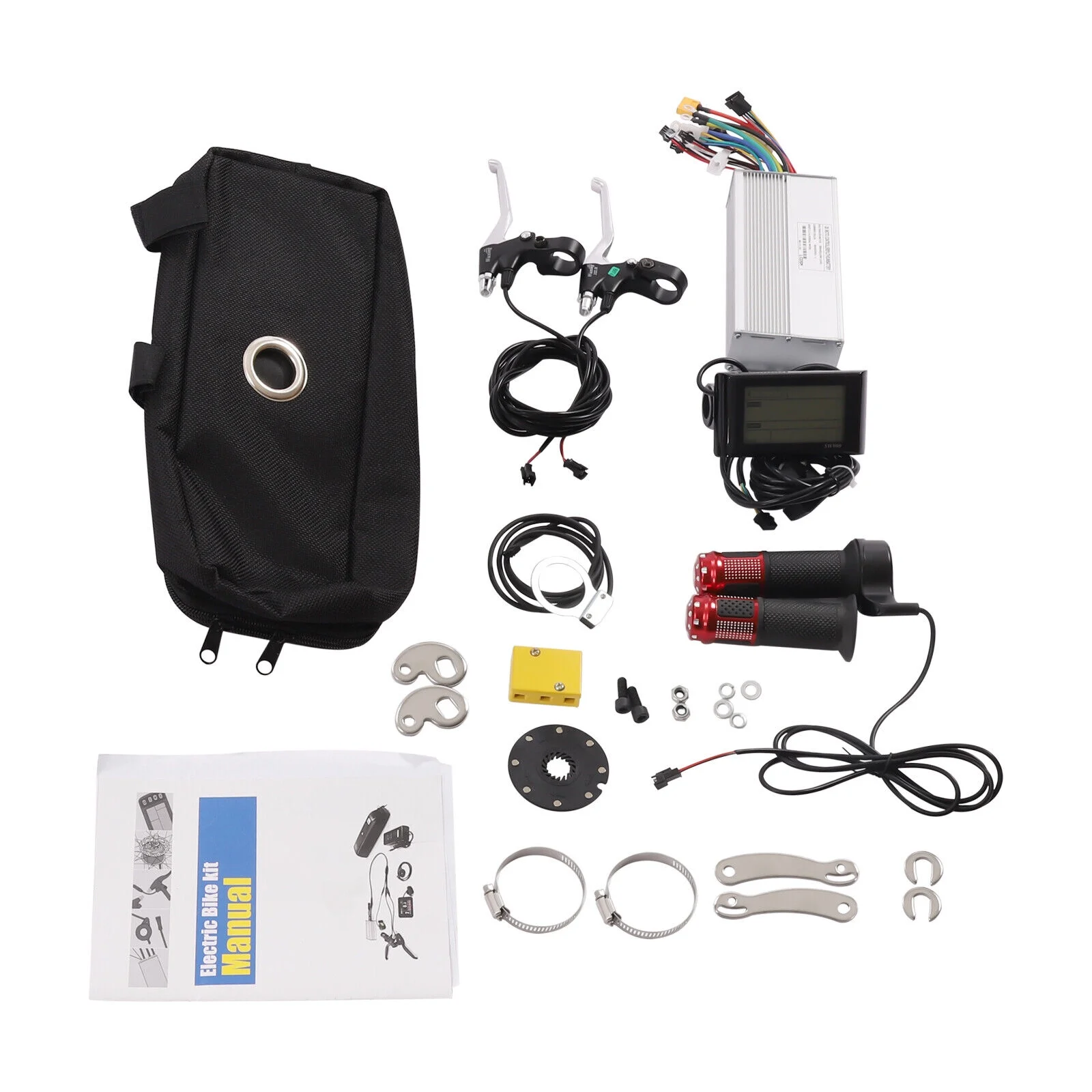 60N.M 20'' Rear Wheel Electric Bicycle Conversion Kit E Bike Motor LCD 72V 2000W fits 20-inch Bikes 560rpm