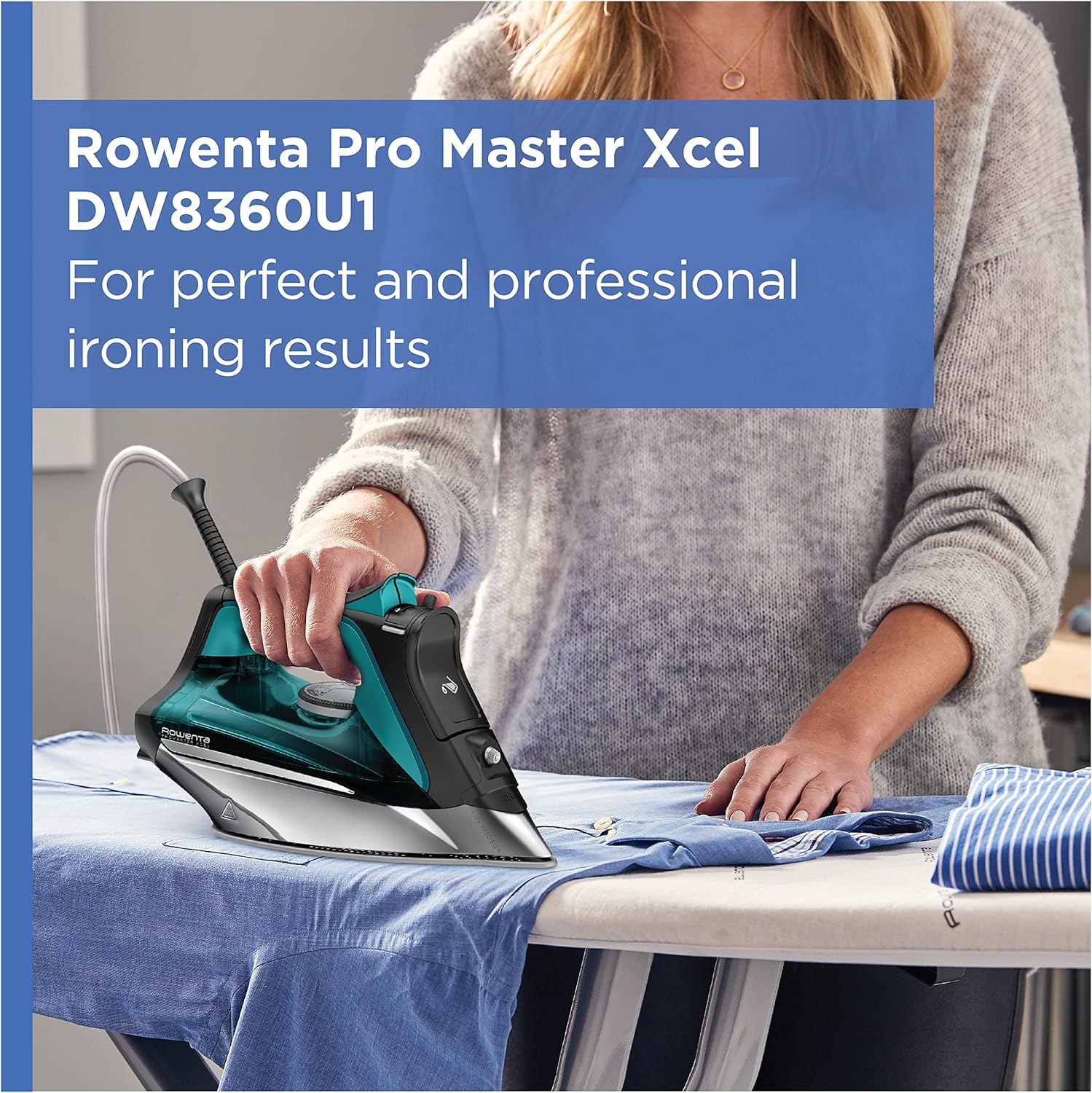 Rowenta Pro Master Stainless Steel Soleplate Steam Iron & Focus Stainless Steel Soleplate Steam Iron