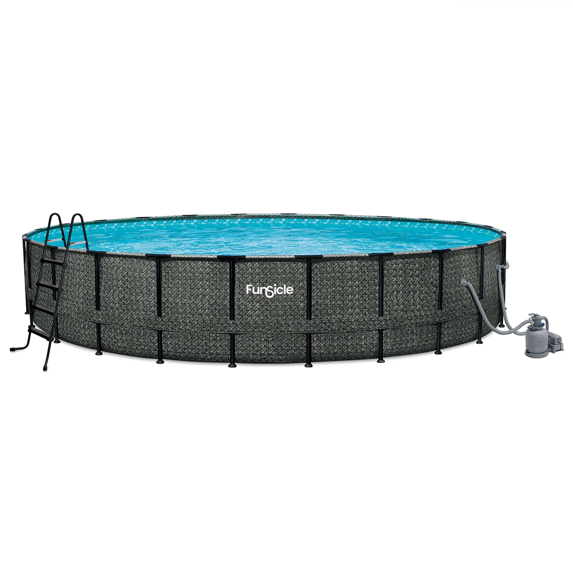 Funsicle 22' x 52 Oasis Round Outdoor Above Ground Swimming Pool