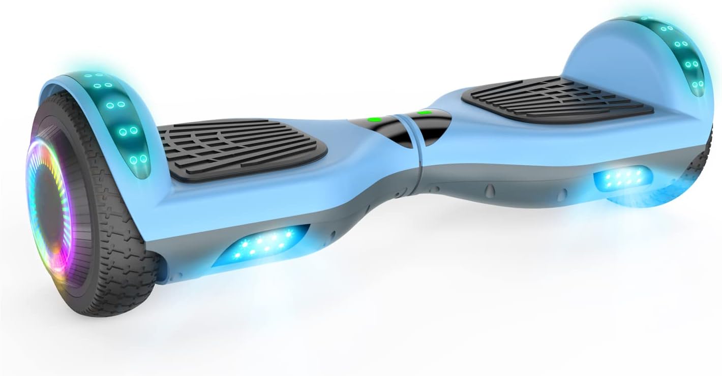 VEVELINE Hoverboard,Self-Balancing Hoverboard with Bluetooth and LED Lights for Kids Ages 6-12