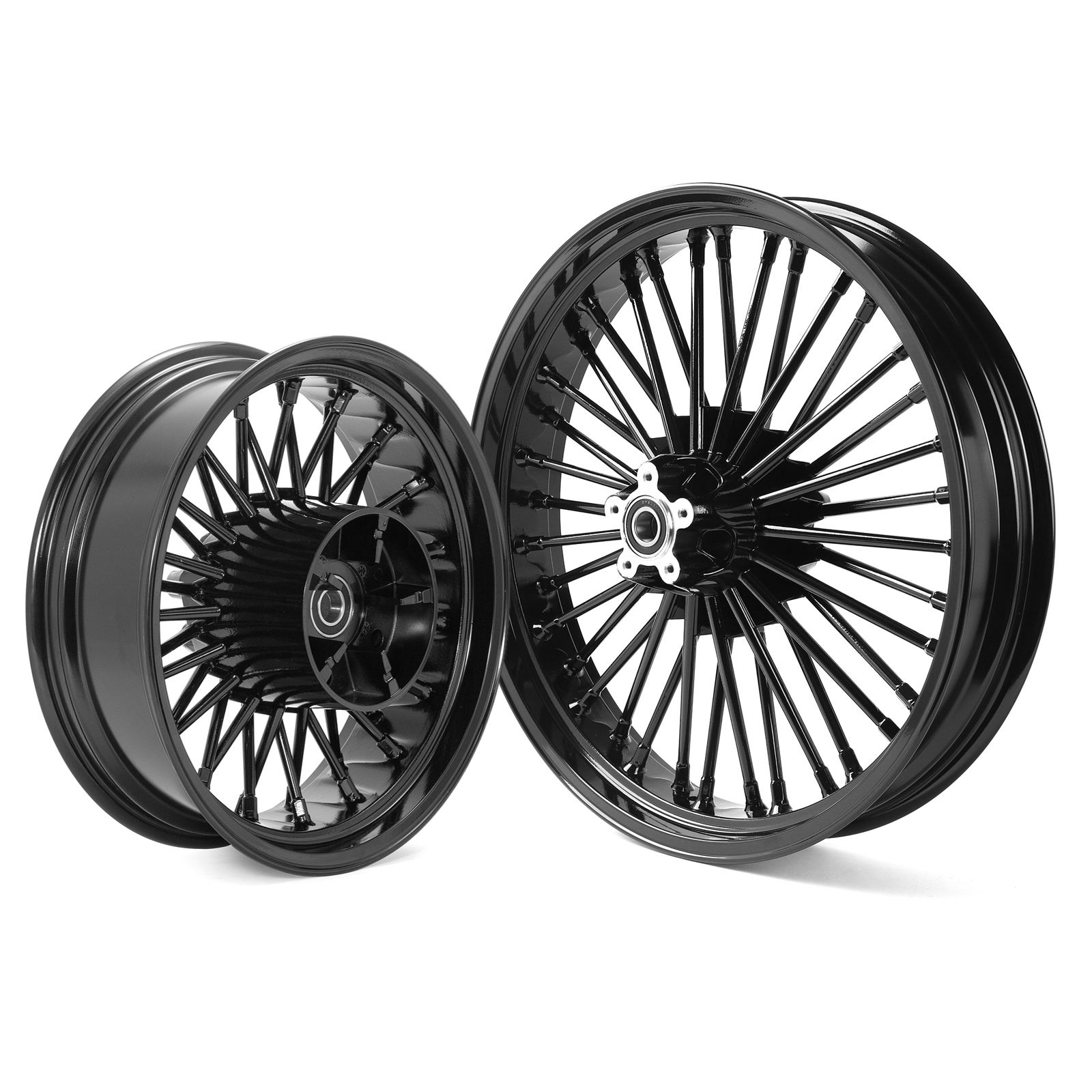 21x3.5 16x5.5 Tubeless Front Rear Wheels Rims Fat Spoke for Harley Touring Bagger 2009-2021 Road King Street Glide Road Glide