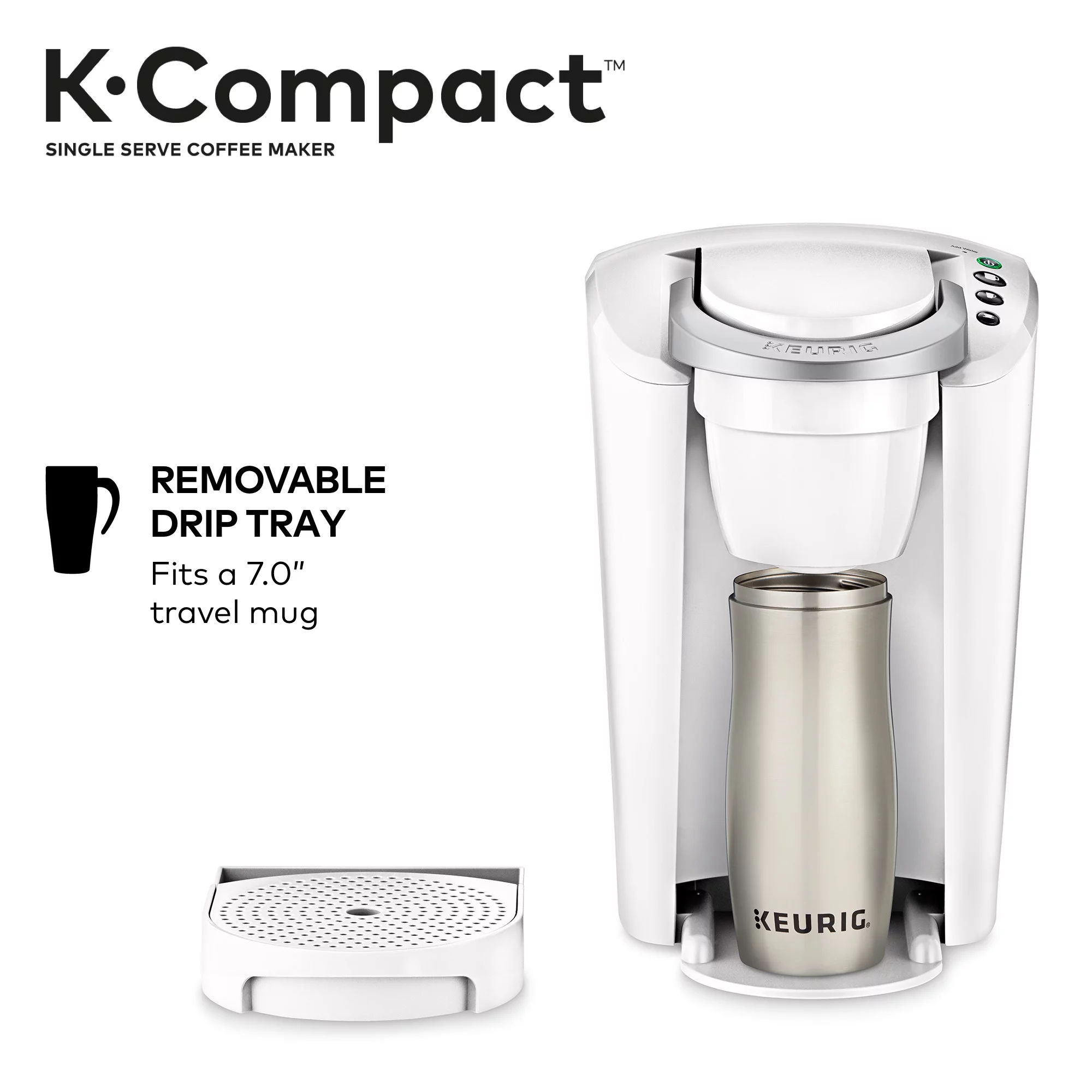 Keurig K-Compact Single-Serve K-Cup Pod Coffee Maker, Turquoise